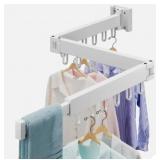Abiglifty Clothes Drying Rack, white