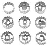 Christmas Cookie Cutter - 9X Cartoon Stainless Ste