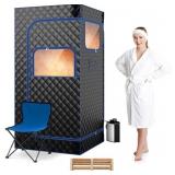 $191 COSTWAY Portable Steam Sauna, Personal Home S