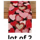 Artoid Mode Black Pink Love Heart Valentine's Tabl