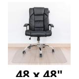 Kuyal Clear Chair mat for Hard Floors 48 x 48 inch