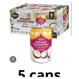 Cha's Premium Organic Coconut Milk, 5   405 mL