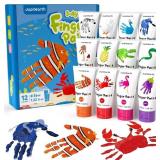 JUPITEARTH Finger Paint, Baby Safe Paints for Hand