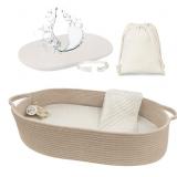 meloom Baby Changing Basket with Pads and Safety B