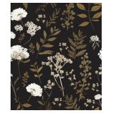 Dark Floral Wallpaper Peel and Stick Boho Wallpape