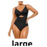 $105 SHAPELLX Tummy Control Swimsuits Women V Neck