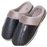 Cozy & Durable: Men's Winter Plush Cotton Slippers