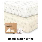 KeaBabies 2-Pack Organic Crib Sheets for Boys, Gir