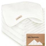 6-Pack Organic Baby Washcloths - Soft Viscose from