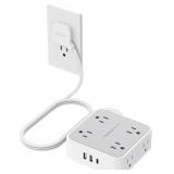 TESSAN Regleta Multicontacto Extension Electrica c