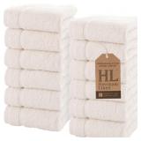 Hawmam 12 Pack Washcloths 13 x 13 Inch
