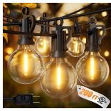 $132 Brightown Outdoor String Lights, 200FT 100+2