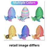 Flying Dragon Eggs, 3D Printed Dragon Egg with Art