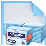 Chucks Pads Disposable 36 x 36 Underpads 50-Pack I