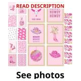 97Decor Preppy girl Decor - Pink Disco Cowgirl Wal