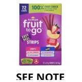 SunRype Fruit-To-Go 100% Fruit Snacks 72ct x 14g S