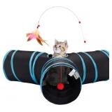 Tempcore Pet Cat Tunnel Tube Cat Toys 3 Way Collap