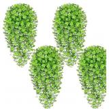 Waipfaru Artificial Hanging Four-leaf clover, 4pcs