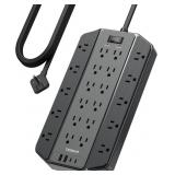 4000J Surge Protector Power Strip, TESSAN 22 Outle