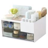 Makeup Organizer with 2 Drawers, Desk Organizer 4