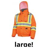 Pioneer Hi Vis Safety Bomber for Men - Waterproof