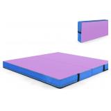$150 Goplus Folding Gymnastic Mat, 4  x 4  x 4  Th