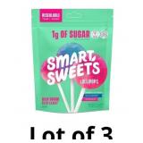 SmartSweets Lollipops, Watermelon & Blue Raspberry