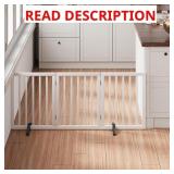 Freestanding Pet Gate Foldable 3 Panel Dog Gate fo