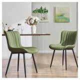 $280 Kidol & Shellder Dining Chairs Set of 2, Mid