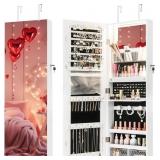 $169 Jewelry Armoire with Full Length Mirror, Wall