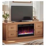 Costway 23-in Black Infrared Quartz Electric Firep