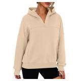 PRETTYGARDEN Sweatshirt for Women Cropped Hoodie F