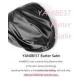 YANIBEST Hair Cover Bonnet Satin Sleep Cap - Adjus
