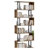 $170 Gadroad 6 Tier Geometric Bookcase, Display Bo