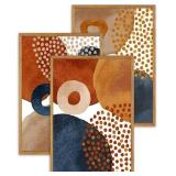 $160 UPWOIGH Large Framed Wall Art, Set of 3 Water