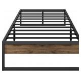 Twin Bed Frame, 14 Inch Twin Size Metal Platform B