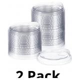 50 Count 98mm Clear Strawless Plastic Lids Fits fo