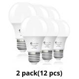 evelor 6-Packs A19 LED Light Bulbs,60 Watt Equival