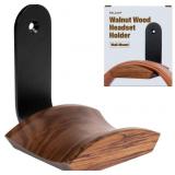 Walnut Wood Headphone Wall Mount Holder, with VHB