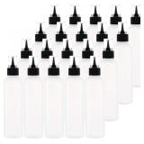 Kingrol 20-Pack Easy Squeeze Writer Bottles, 4 Oun