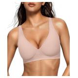 OEAK Womens Deep V Bras Comfortable Bras Support P