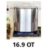 Bergner Home Bergner Stainless Steel Stock Pot wit