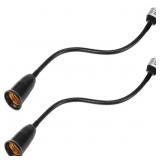 2 Pack E26/E27 Light Socket Extender Adapter,60cm/