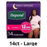 Depend Night Defense Adult Incontinence Underwear