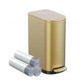 2.6 Gallon Slim Bathroom Trash Can with Soft Close