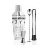 Maker's Silver One 4-Piece Premium Cocktail Kit