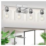 $101 Modern Brushed Nickel 4 Light Bathroom Light