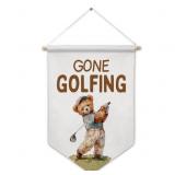 ArtisaEura Bear Nursery Golf Wall Canvas Banners,