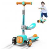 Foldable Kick Scooter for 2-14 Years Old Kids, 2-i