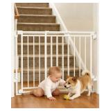 Baby Gate for Stairs, Doorways & Hallways with Aut